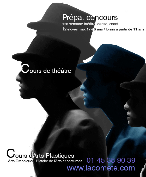 Cours de Theatre, arts dramatique, arts graphiques, paris 14